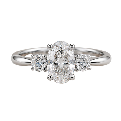 Éliana Trilogie 1,00 carat Ovale