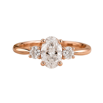 Éliana Trilogie 1,00 carat Ovale
