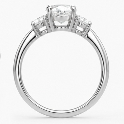 Éliana Trilogie 1,00 carat Ovale