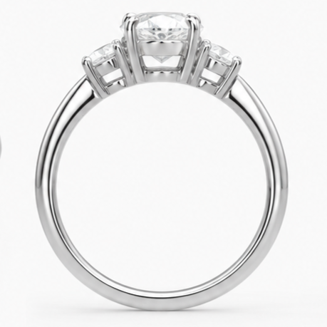 Éliana Trilogie 1,00 carat Ovale