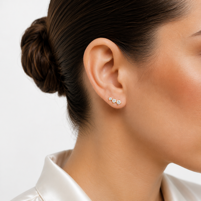 Boucles Comète Diamants de Laboratoire (format moyen)