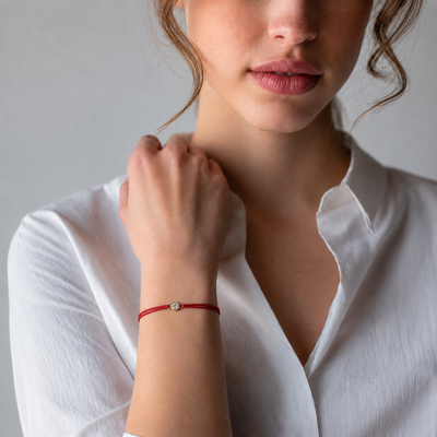 Bracelet Massaty 0,30 ct Diamant de Laboratoire sur Cordon (choix de couleurs)