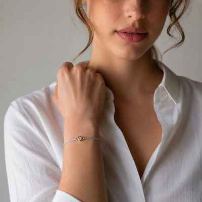 Bracelet Massaty 0,30 ct Diamant de Laboratoire sur Cordon (choix de couleurs)