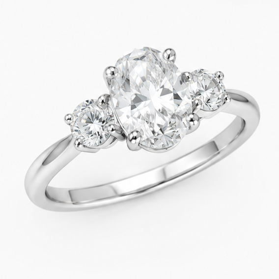 Éliana Trilogie 1,00 carat Ovale