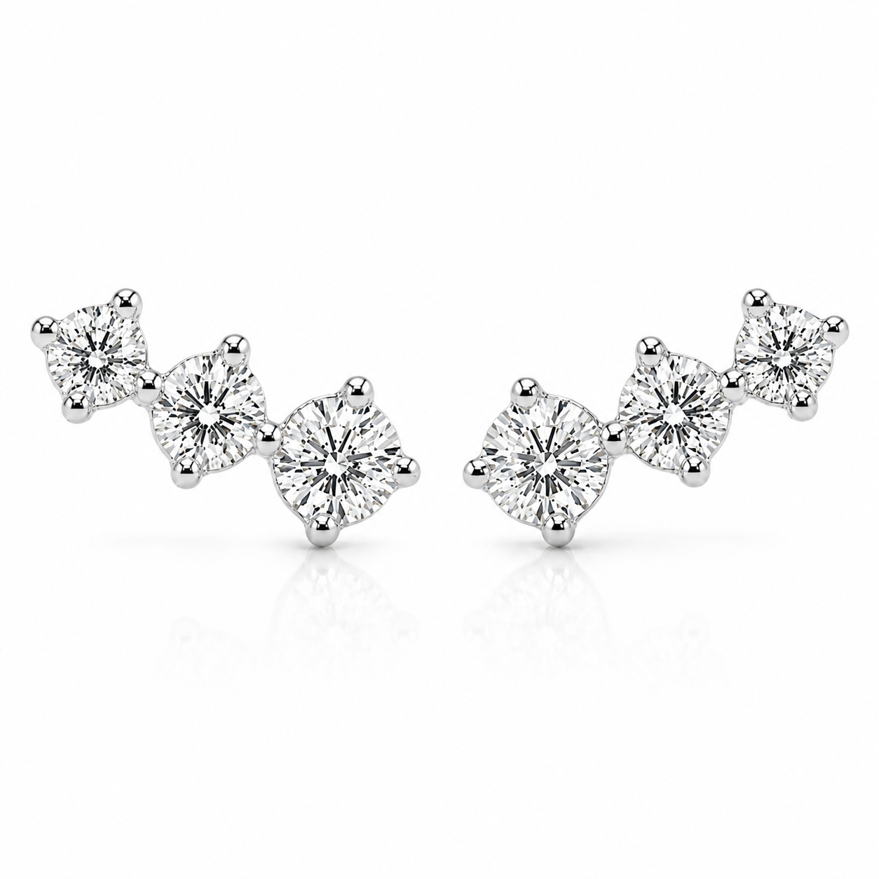 Boucles Comète Diamants de Laboratoire (format moyen)