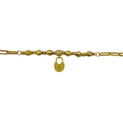 Gourmette Cadenas en Or 18K