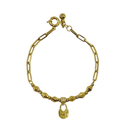 Gourmette Cadenas en Or 18K