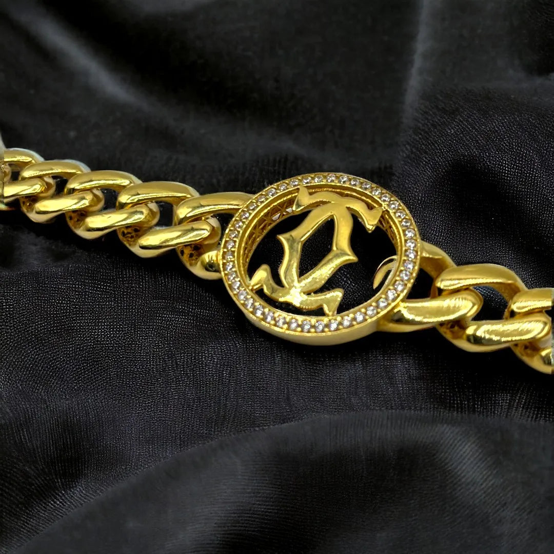 Gourmette en Or 18K Moderne