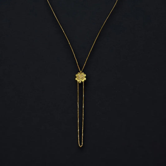 Collier avec Pendentif Trèfle en Or 18K