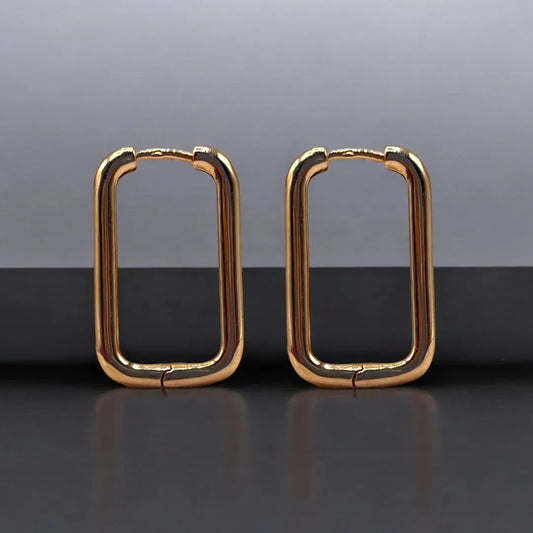 Boucles d’Oreilles en Or Rose 18K Simple