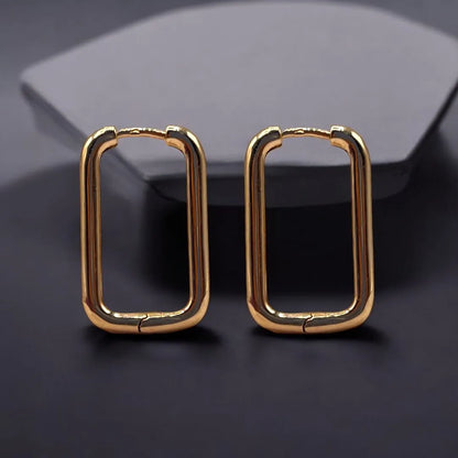 Boucles d’Oreilles en Or Rose 18K Simple