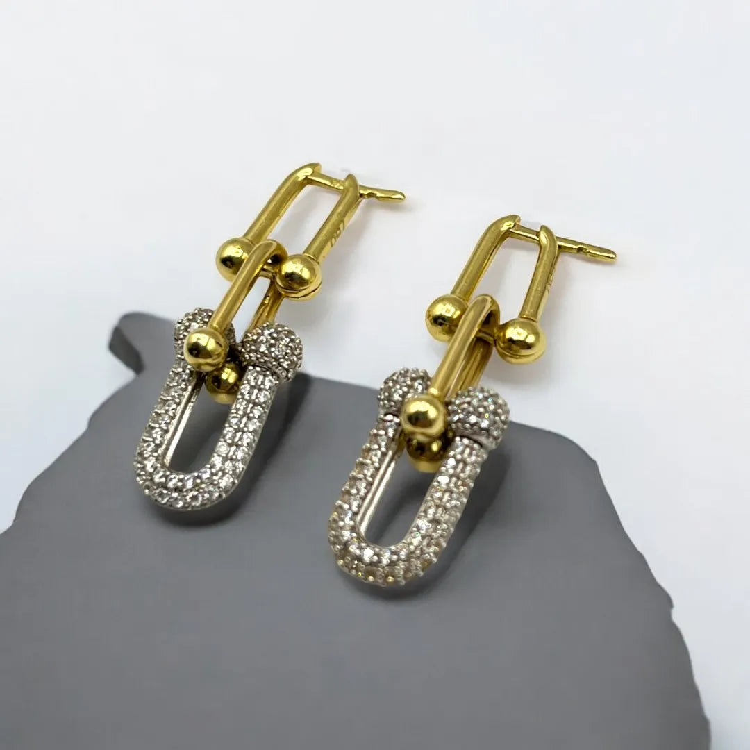 Boucles d’Oreilles à Maillons en Or 18K