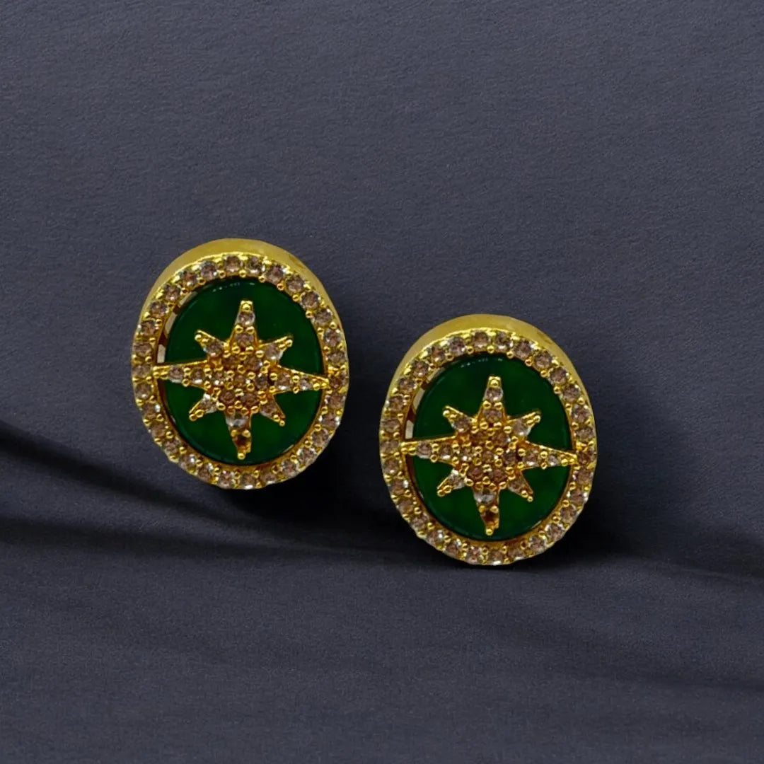 Boucles d’oreilles en Or 18K avec Motif Etoilé