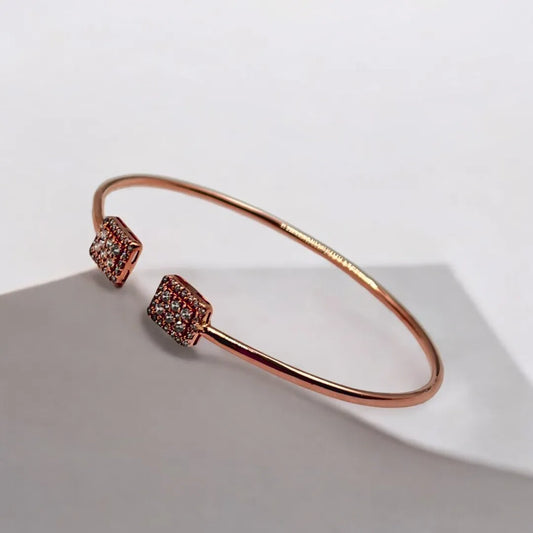 Bracelet Rectangulaire Double Face en Or 18K