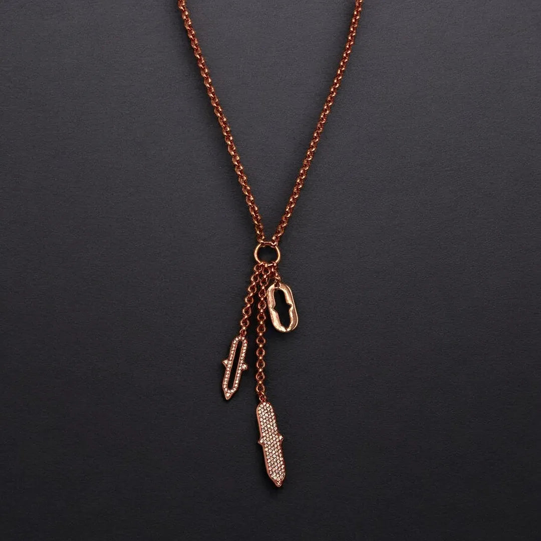 Sautoir en Or Rose 18K – Élégance et Raffinement Intemporels