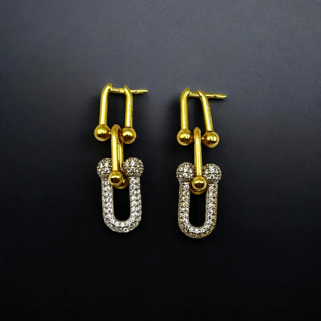 Boucles d’Oreilles à Maillons en Or 18K