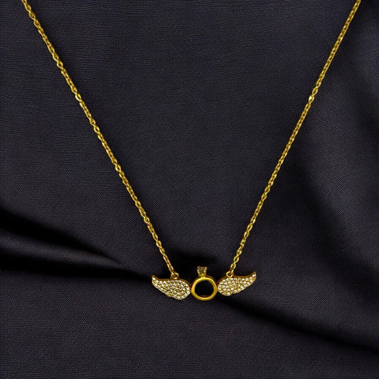 Chaîne avec Pendentif Élégant d’Aile d’Ange