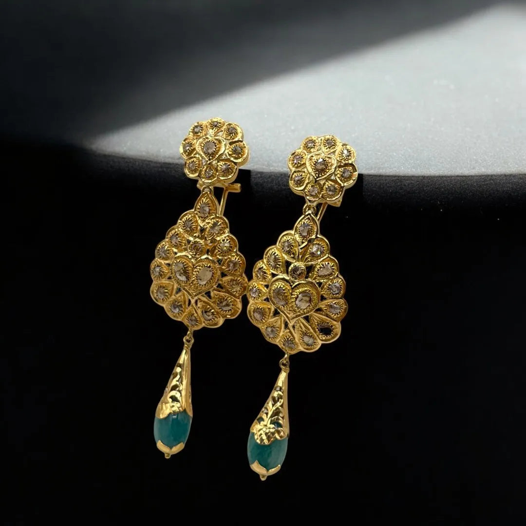 Traditionnelles Boucles d’Oreilles en Or