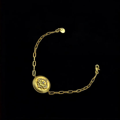 Élégante Gourmette en Or Jaune