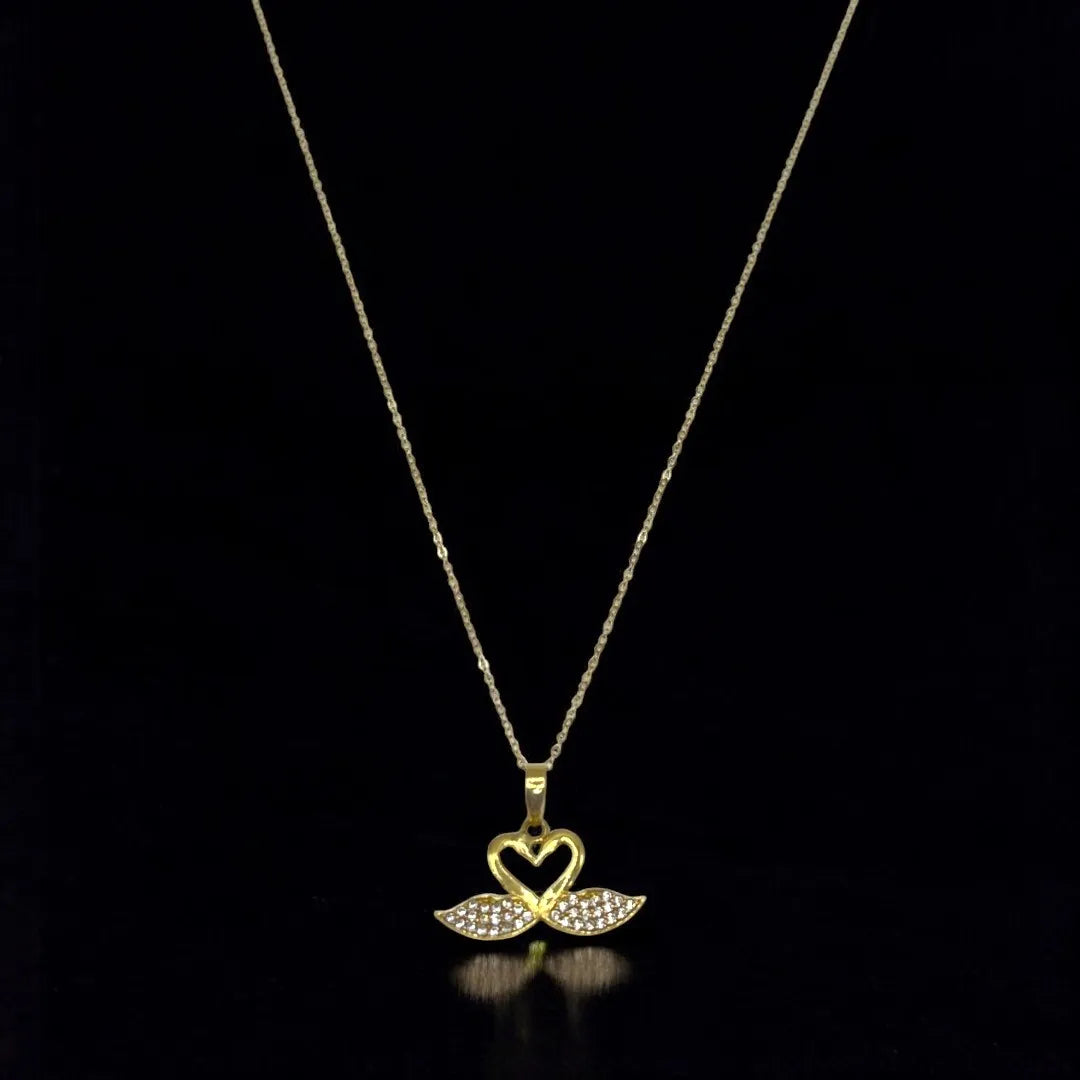 Élégante Chaîne Pendentif en Or Jaune