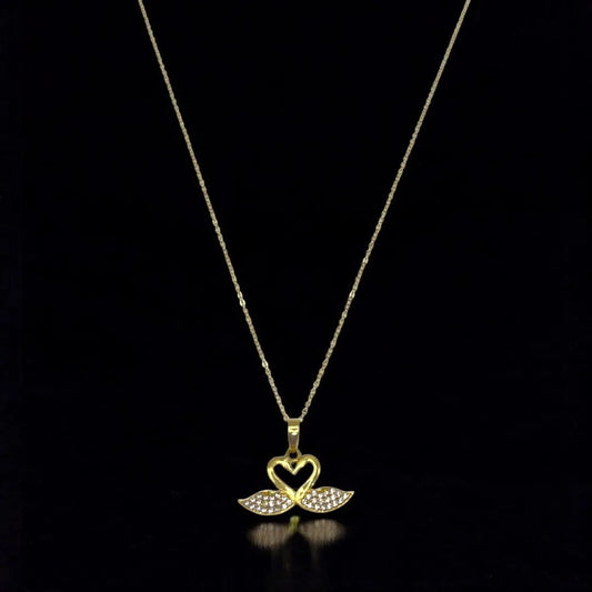 Élégante Chaîne Pendentif en Or Jaune