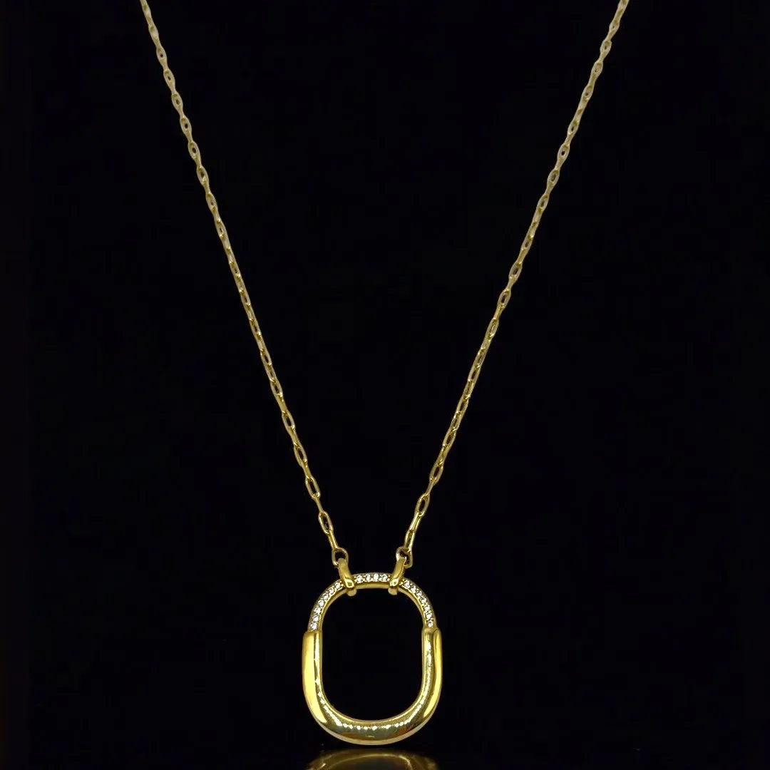 Chaîne avec Pendentif Tiffany Lock en Or 18K