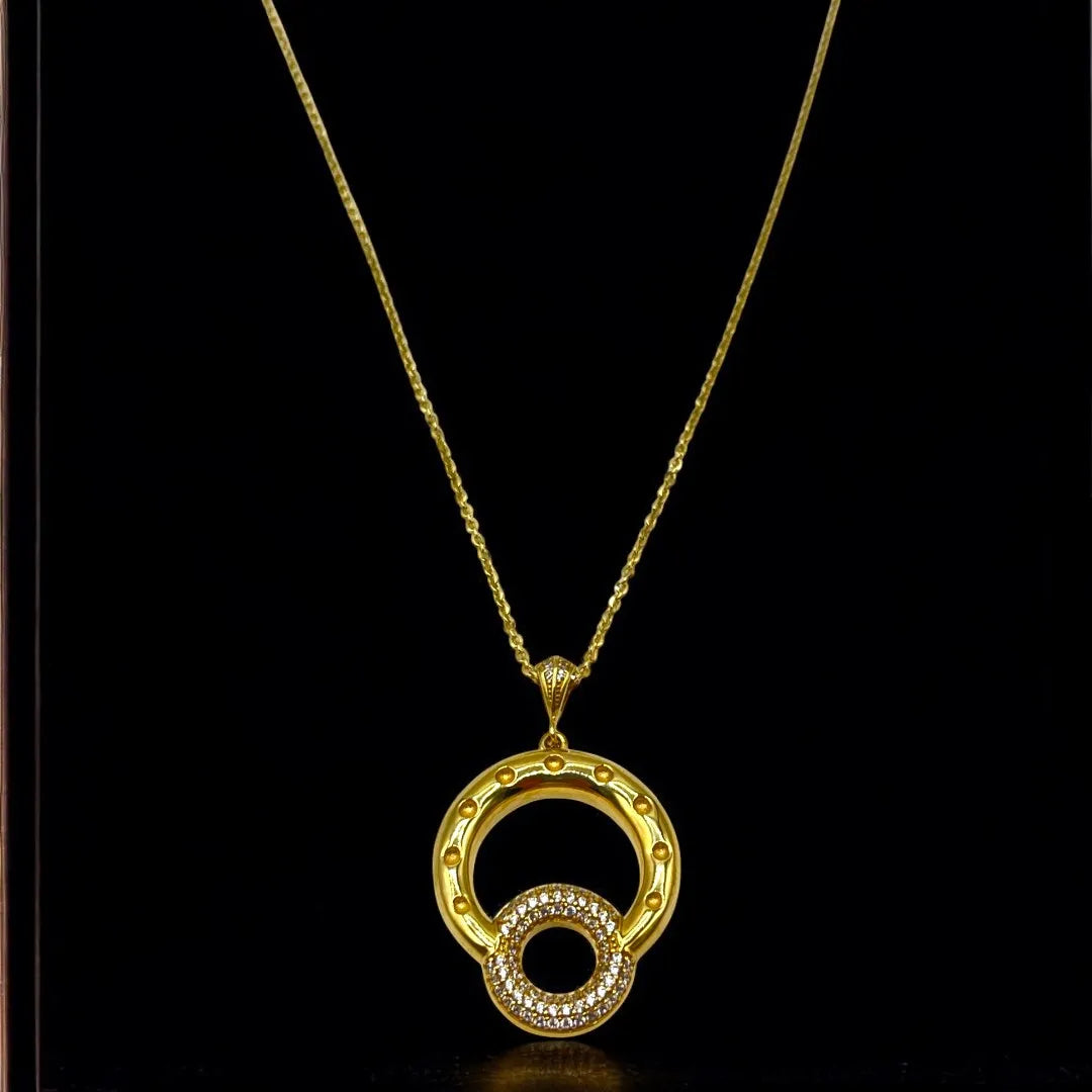 Collier en Or Jaune 18K avec Pendentif