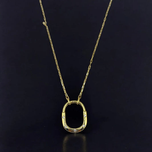 Chaîne Pendentif Tiffany Lock en or jaune 18K