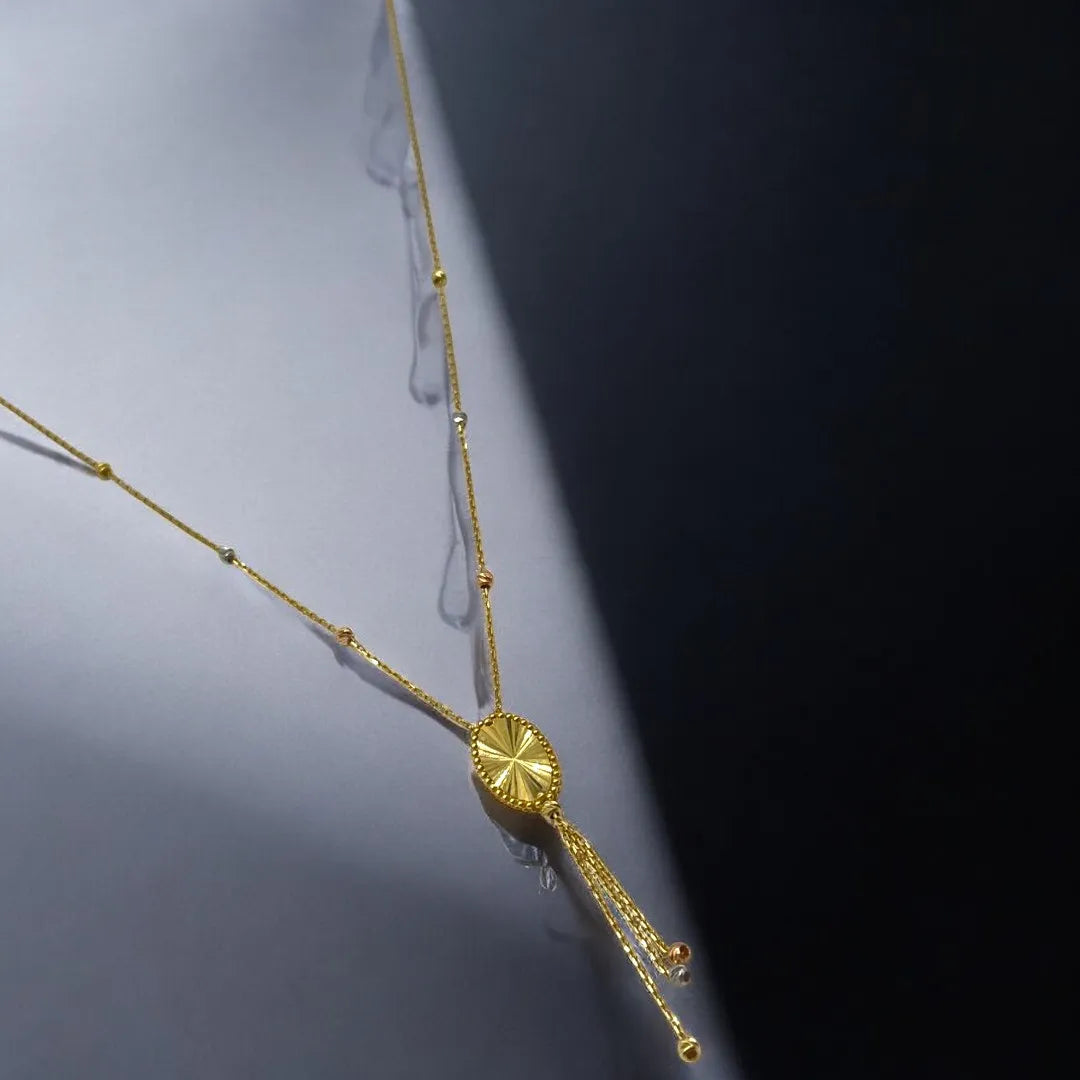 Chaîne en Or avec Pendentif Raffiné