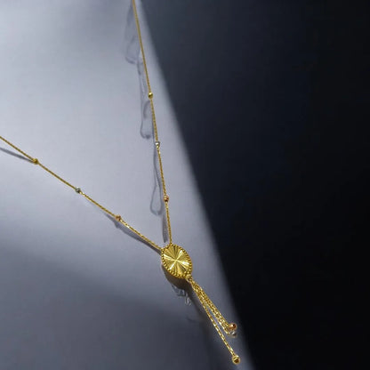 Chaîne en Or avec Pendentif Raffiné