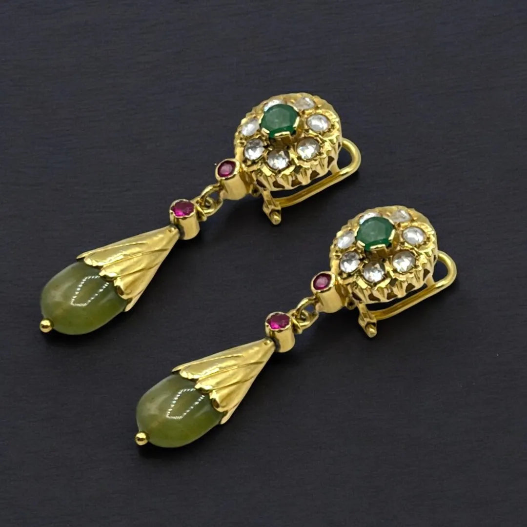 Boucles d’Oreilles Traditionnelles en Or 18K