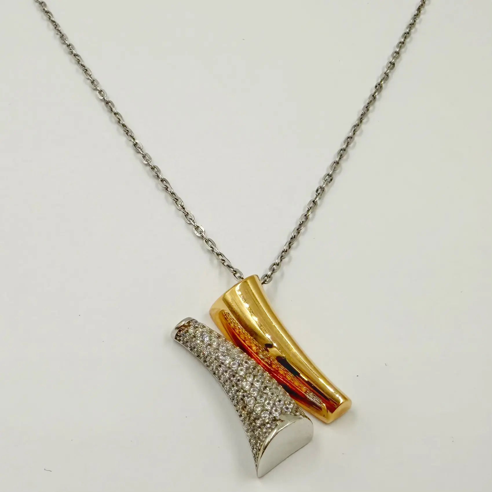 Collier Harmonie Bicolore en Or 18K
