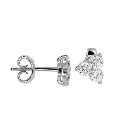 Boucles Trèfles Diamants de Laboratoire