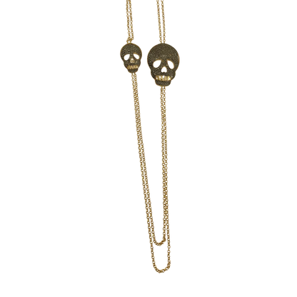 Sautoir Tête de Mort en Or 18K