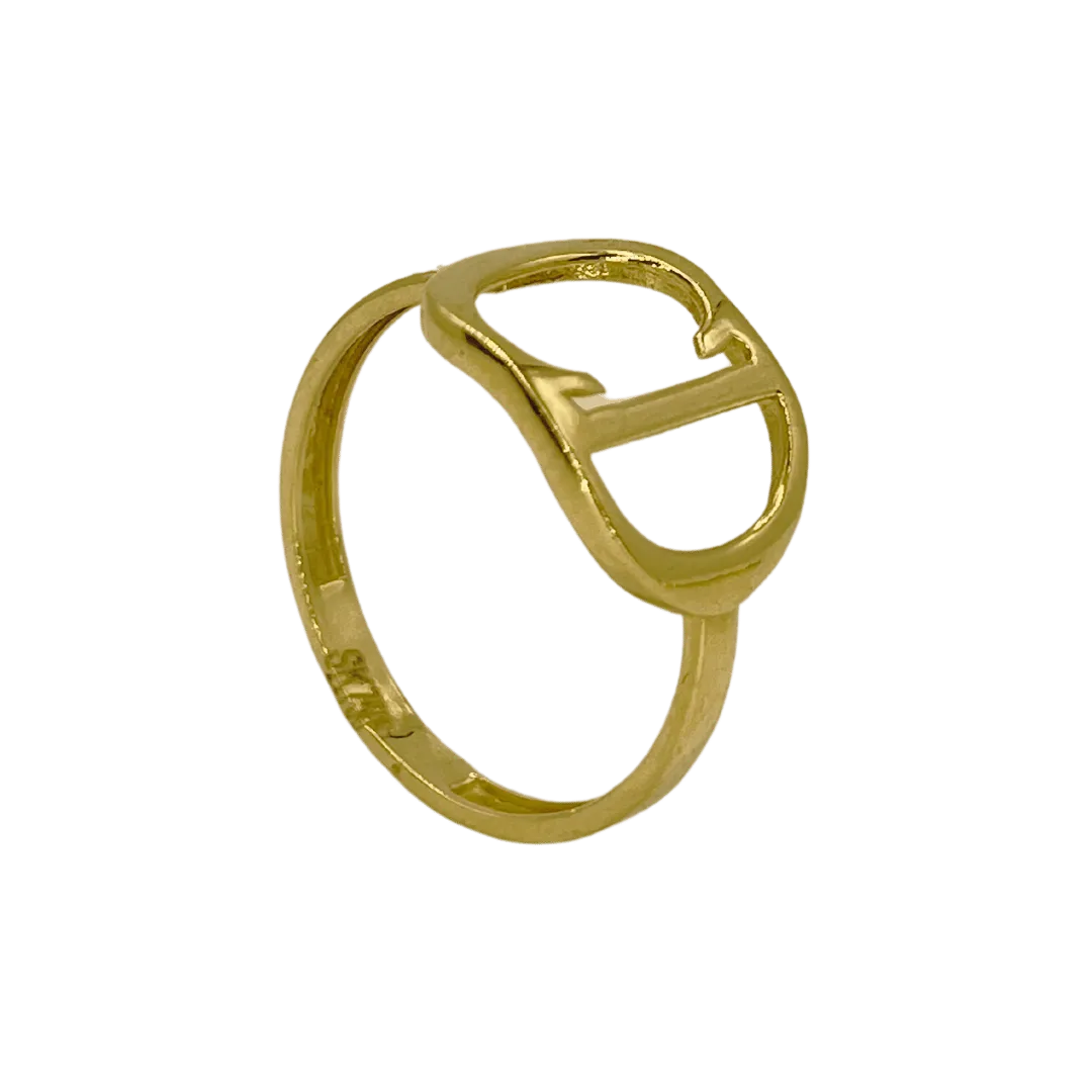 Bague CD en or 18K