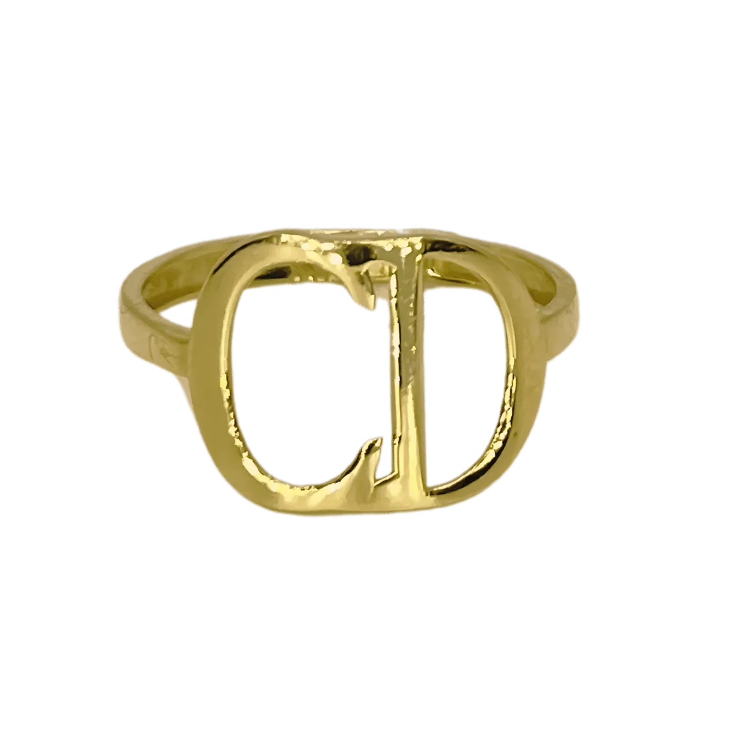 Bague CD en or 18K