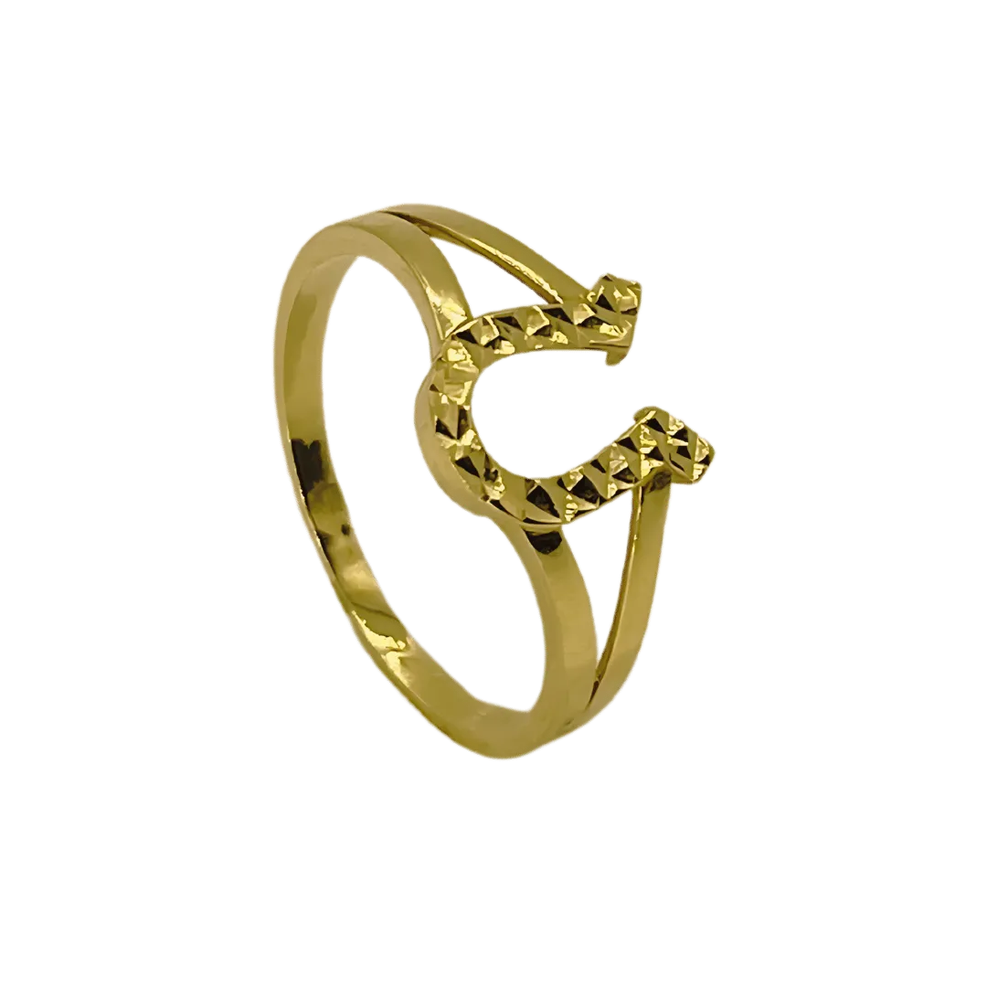 Bague U en or 18K