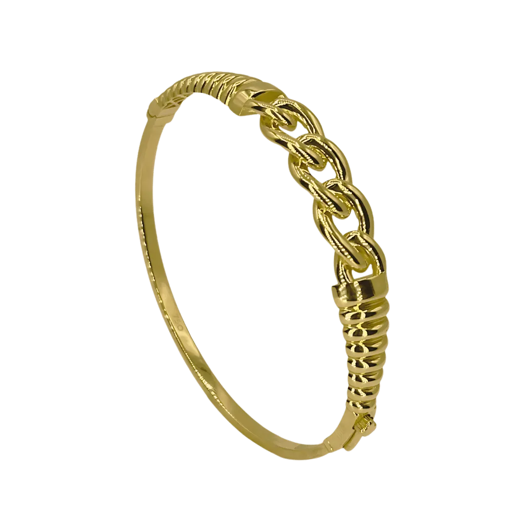 Bracelet avec Chaîne Torsadée en Or 18k