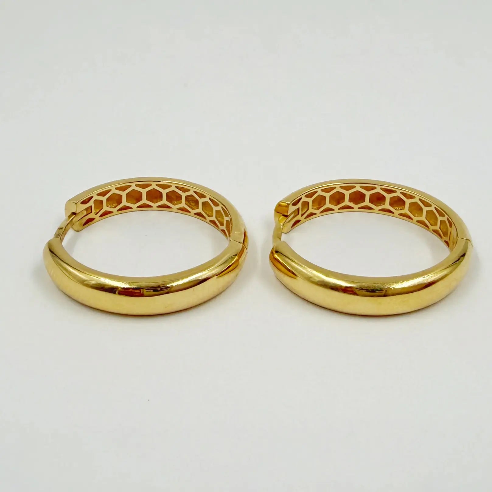 Créoles en or jaune 18 carats
