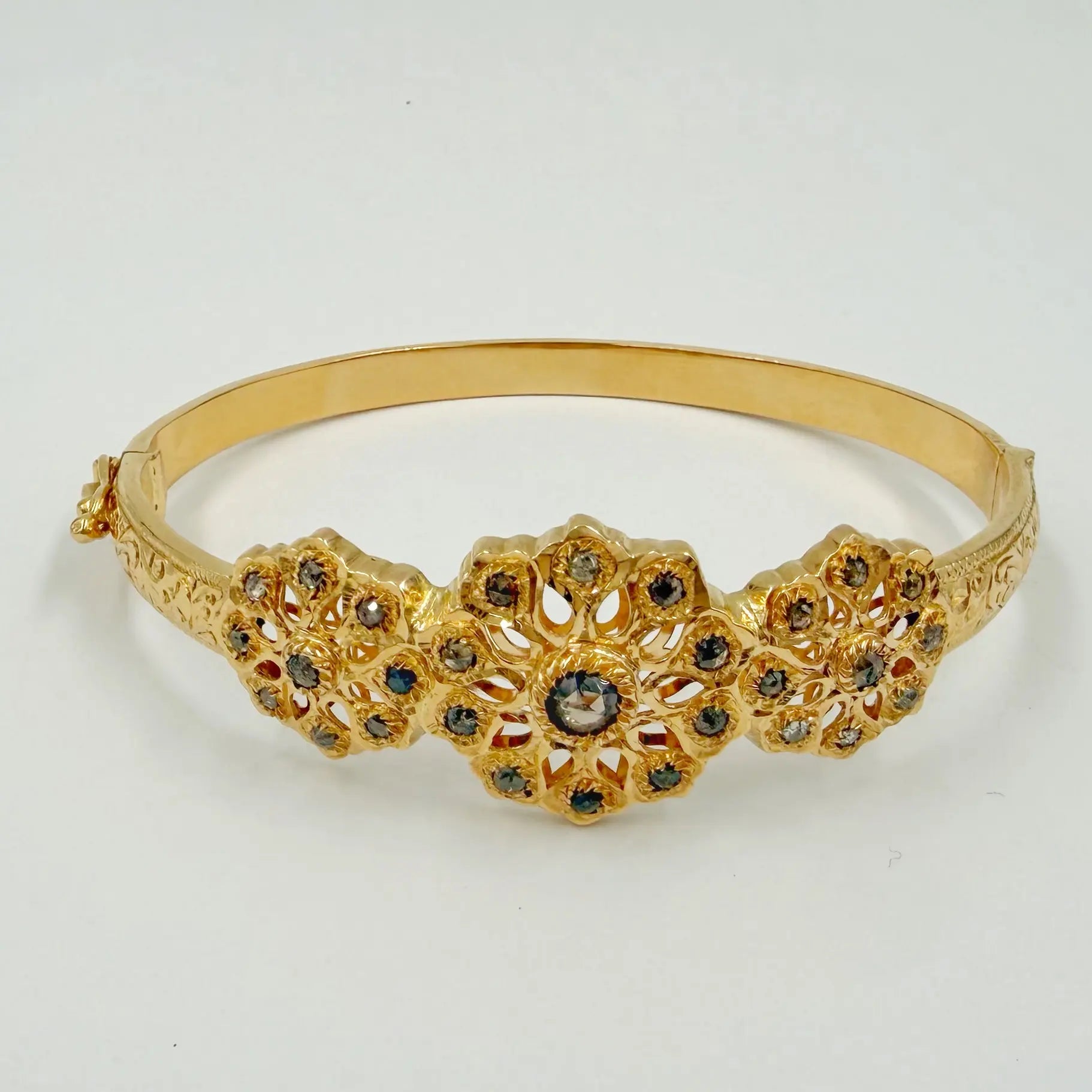 Bracelet rosace en or rose