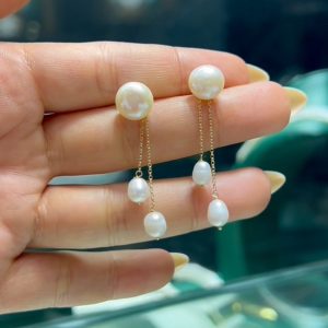 Boucle d’oreille en Or 18 carats. Nouvelle collection [B.FETHI™]