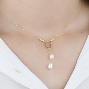 Collier en Or 18k “Freesia”. Unique & Élégant [B.FETHI™]