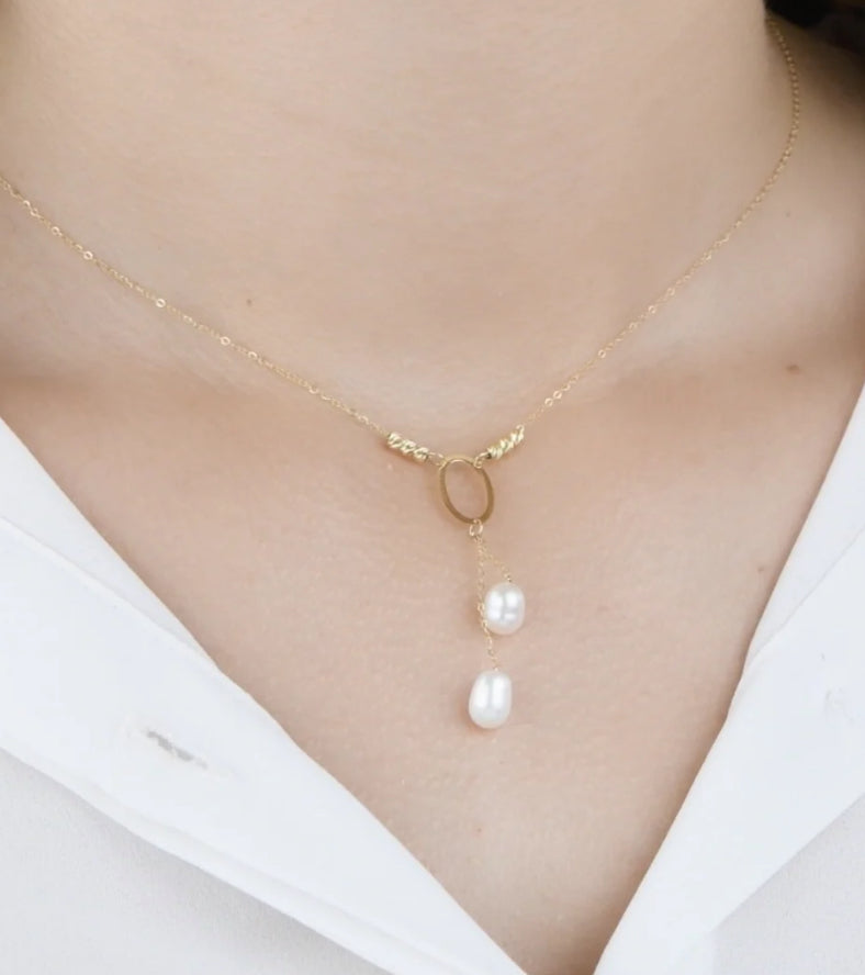 Collier en Or 18k “Freesia”. Unique & Élégant [B.FETHI™]