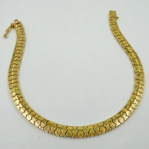 Gourmette Serpenti Hexagone en Or Jaune 18K [B.FETHI™]