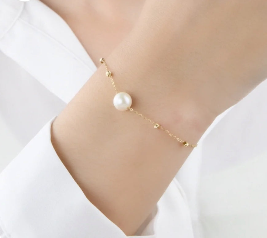 Gourmette en Or 18k Avec pierre Joher Original [B.FETHI™]