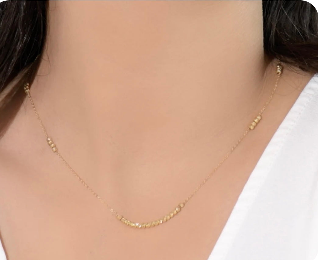 Collier boules en or 18k [B.FETHI™]