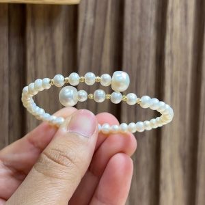 Bracelet clou jouhar hor avec boules en Or18k [B.FETHI™]