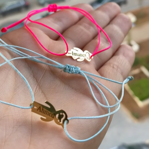 Bracelet personnalisé en Or 18 carats. Tous les prénoms disponibles [B.FETHI™]