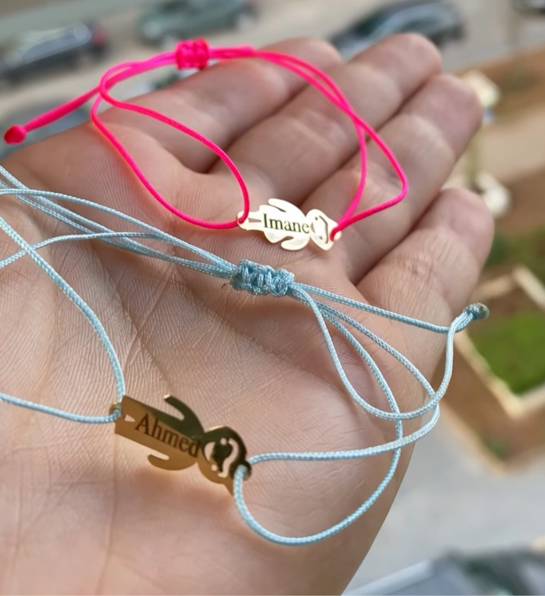 Bracelet personnalisé en Or 18 carats. Tous les prénoms disponibles [B.FETHI™]
