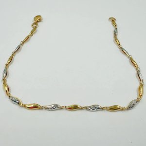 Gourmette Bicolore en Or 18K [B.FETHI™]